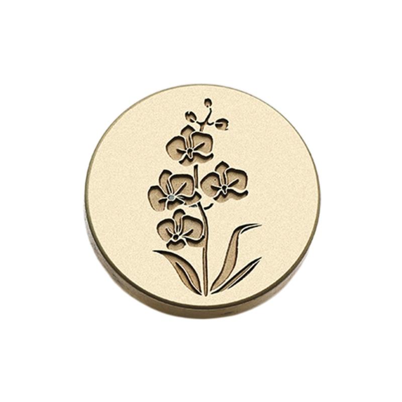 Wachssiegel-Stempelkopf mit Blumenprägung, Scrapbooking-Wachsstempelkopf für Dankeskarten, Einladungen, Umschläge, Verzierung