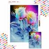 New Arrival 5D DIY Full Circle Diamond Painting "Colorful Rose" Embroidery Cross Stitch Home Decor Gift