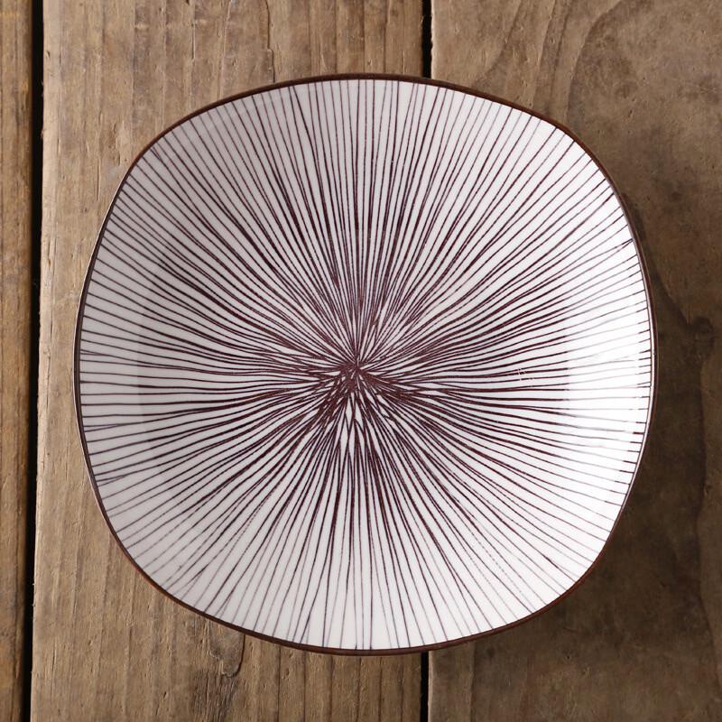 

Diruien Nordic Ceramic 8-Inch Deep Square Dinner Plate 2-pack