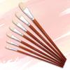 7Pcs Artist Paint Brush Bristle Paintbrush Wood Handle Paint Brush for Oil Acrylic Watercolor Gouache Painting