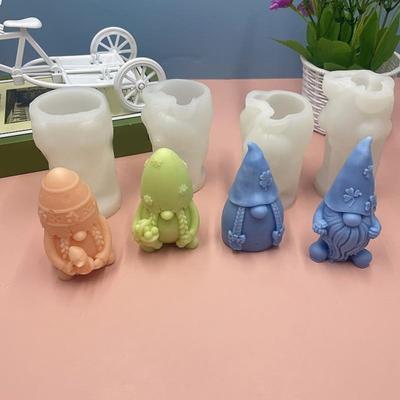 Silicone Gnome Candle Mold DIY Aromatherapy Diffusers Non-stick Easy Release Non-deformed Reusable Gnome Mold