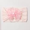 New Jacquard Baby Elastic Headband, Cute Lace Bow Children's Headscarf, Thin Baby Headband