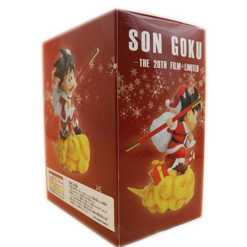 Draon Ball Action Figure Son Guku Santa Costume Figma Pvc 12cm Animation Model Collection Toys For Children Christmas Gift