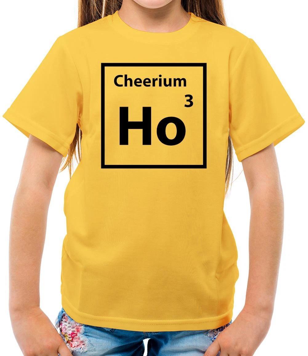 Ho Ho Ho (Cheerium) - Kids T-Shirt - Santa Xmas Christmas Funny Hohoho 130