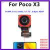 Front Rear Camera For Xiaomi Poco X3 Pro NFC GT Facing Frontal View Selfie Backside Flex Small Back Camera Module Parts Macro
