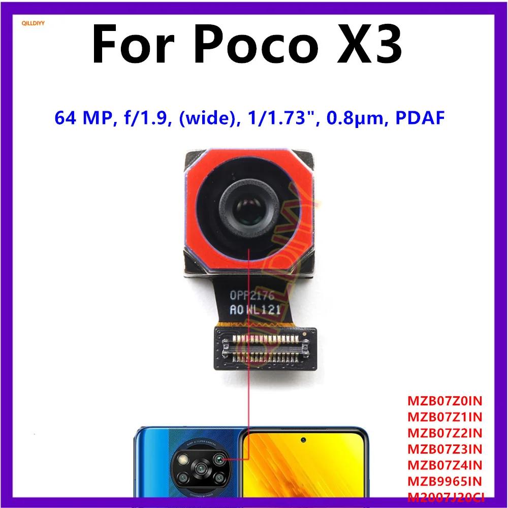 Front Rear Camera For Xiaomi Poco X3 Pro NFC GT Facing Frontal View Selfie Backside Flex Small Back Camera Module Parts Macro