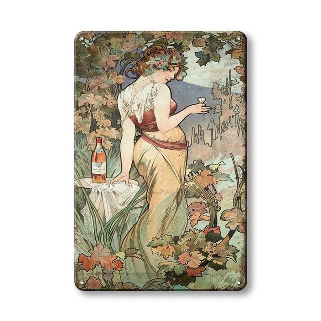 Metal Tin Signs Pinup Girl Beers Wall Decoration Plaque Vintage Art Poster Iron Painting for Man Cave Home Cafe Garden Club Bar
