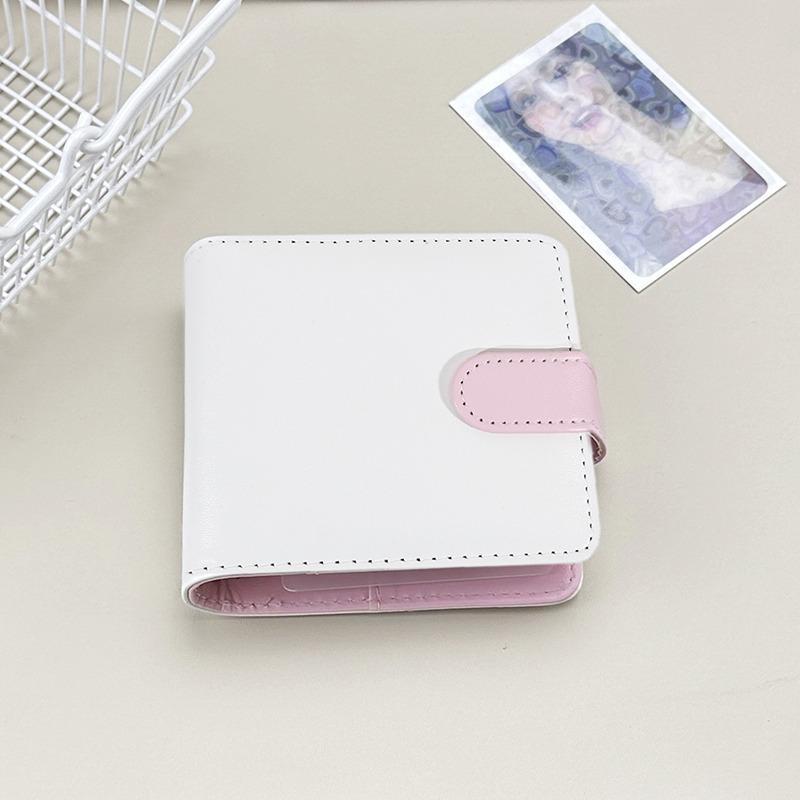 Mini Candy Farbe PU Leder Kpop Fotokarten Ordner Sammelbuch 3 Zoll Kartenaufbewahrung Idol Karte Fotoalbum Halter Buch Schreibwaren