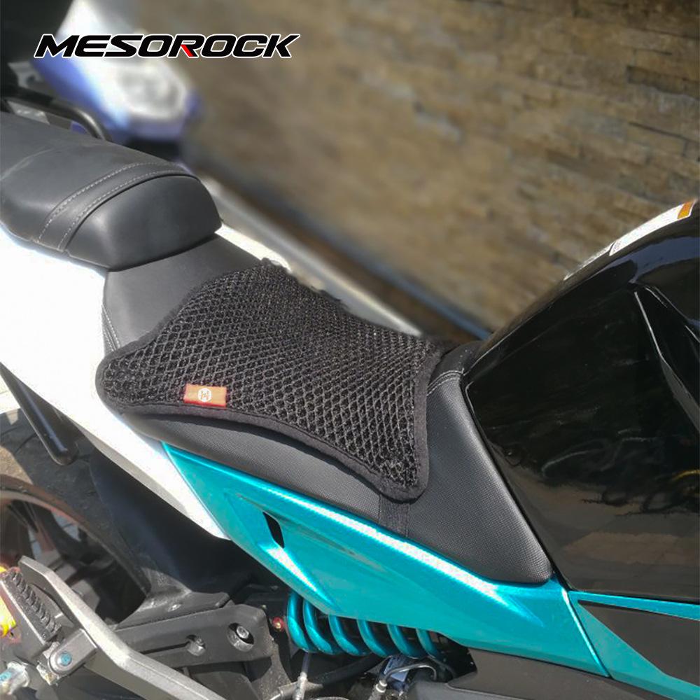 Breathable Motorcycle Seat Cover: Sun Protection & Heat Insulation Mesh Cushion for Cool Summer Comfort