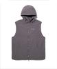 CRITIC Glossy Hood Vest Light Gray