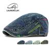 Spring New Hat Women's Washed Denim Beret Men's British Retro Forward Hat Casual Cap