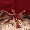 Wooden Tripod Stand Bowl Display Rack Abalone Shell Holder Base Jewelry Dish Wood Holder Home Decor Storage Ganizer