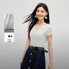 Women's V-Neck Slim Fit Short Sleeve Knit Top
