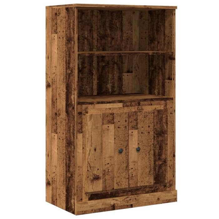 VidaXL Buffet haut vieux bois 60x35,5x103,5 cm bois d'ingénierie, armoire, armoire de rangement, buffet haut, armoire 857147