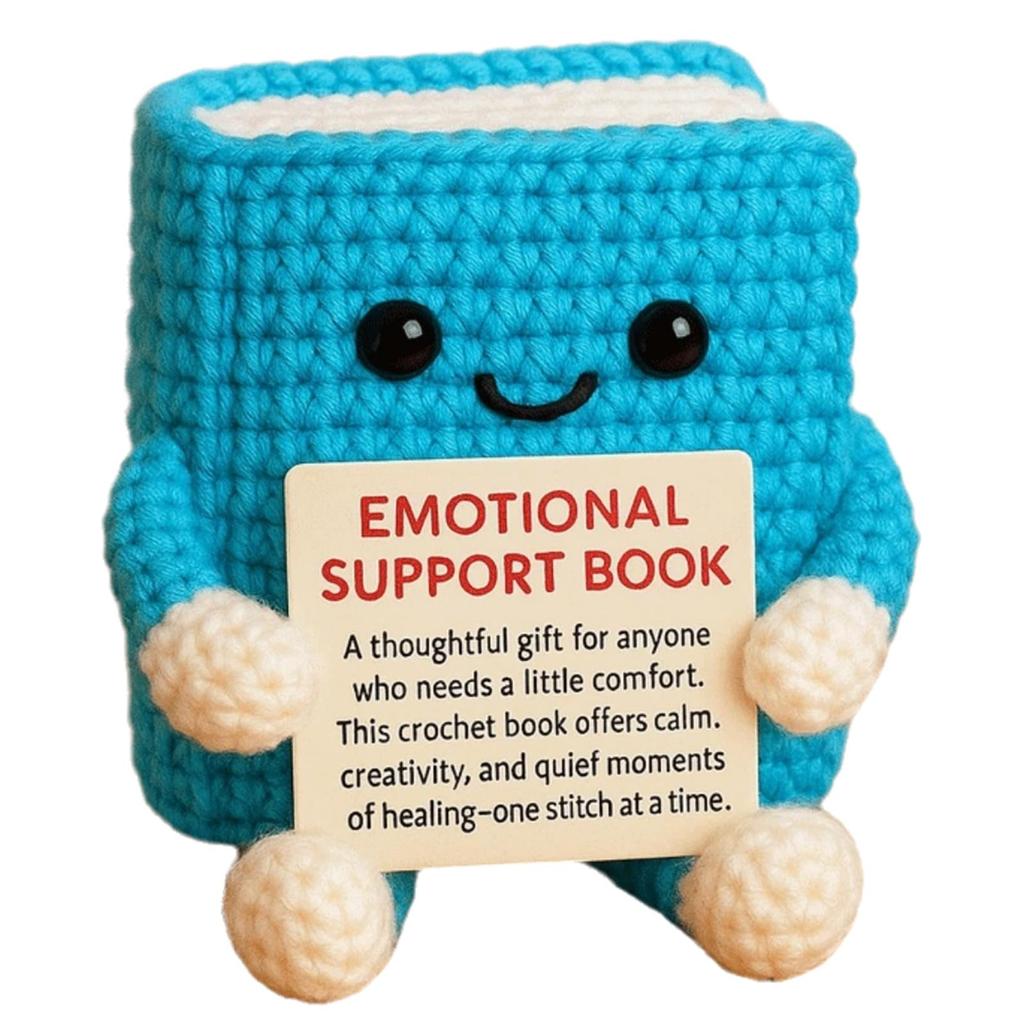Книга поддержки вязания крючком, открытка с позитивной энергией, книга для вязания крючком, кукла, подарок на выпускной для нее, него и друзей
