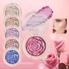 3D Carved Rose Highlight & Contour Palette - 6 Color Brightening Blush for Face & Body