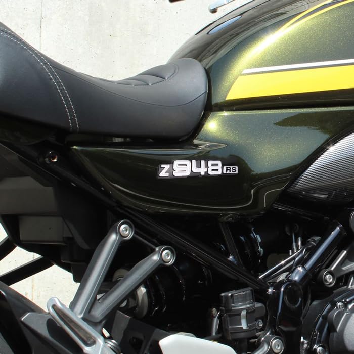Z948RS Emblem, Silber, 2er-Set, für Z900RS etc., für Kawasaki-kompatible Produkte, Aufkleber