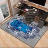 Telephone Booth Office Rug Chair Mat, Game Carpet, Suitable for Front Door, Bedroom, Living Room, Desk, Holiday Gift