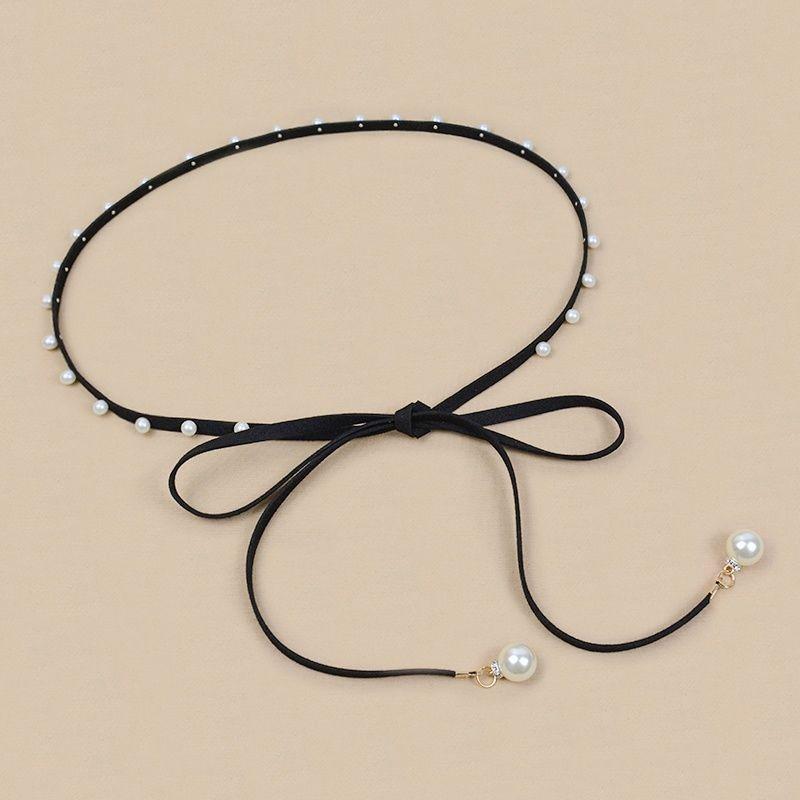 Pearl Elegant Fashion Waist Chain For Women Stylish Thin Waist Belt Dresses For