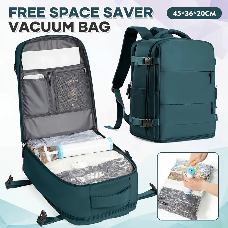 

45x36x20см Вакуумный рюкзак для хранения Прочный, Идеальный для путешествий Рюкзак Рюкзак для поездок Легкая сумка Вакуумный пакет для одежды павлин голубой