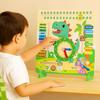 Early Education Daily Calendar Teaching Clock Puzzle Kids Wooden Montessori Toys  Party Trip
