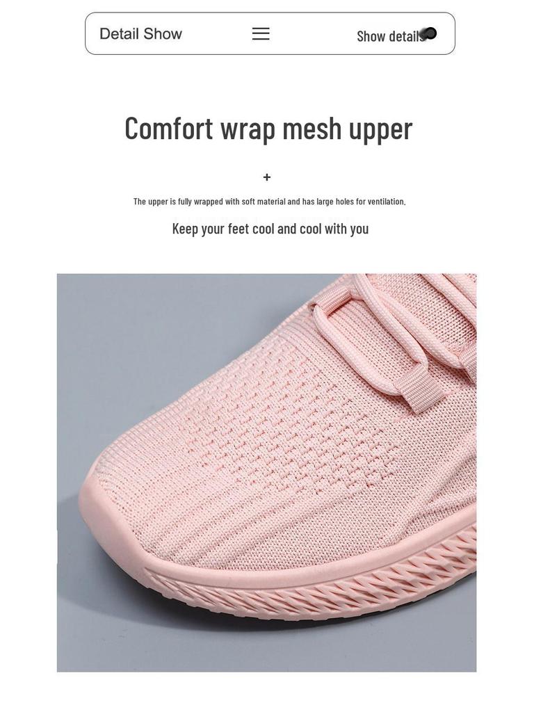 Women's 2025 Summer Fashion Mesh Sneakers - Trendy, Breathable Casual Shoes
