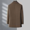 High-end Business Casual Autumn and Winter Men's Coat High-quality Double-sided Tweed Coat Middle-aged Dad's Top