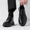 Black Classic Men's Leather Shoes Luxury Design Casual Style Work or Daily Business Office Party Dress Up Groom Wedding Shoes