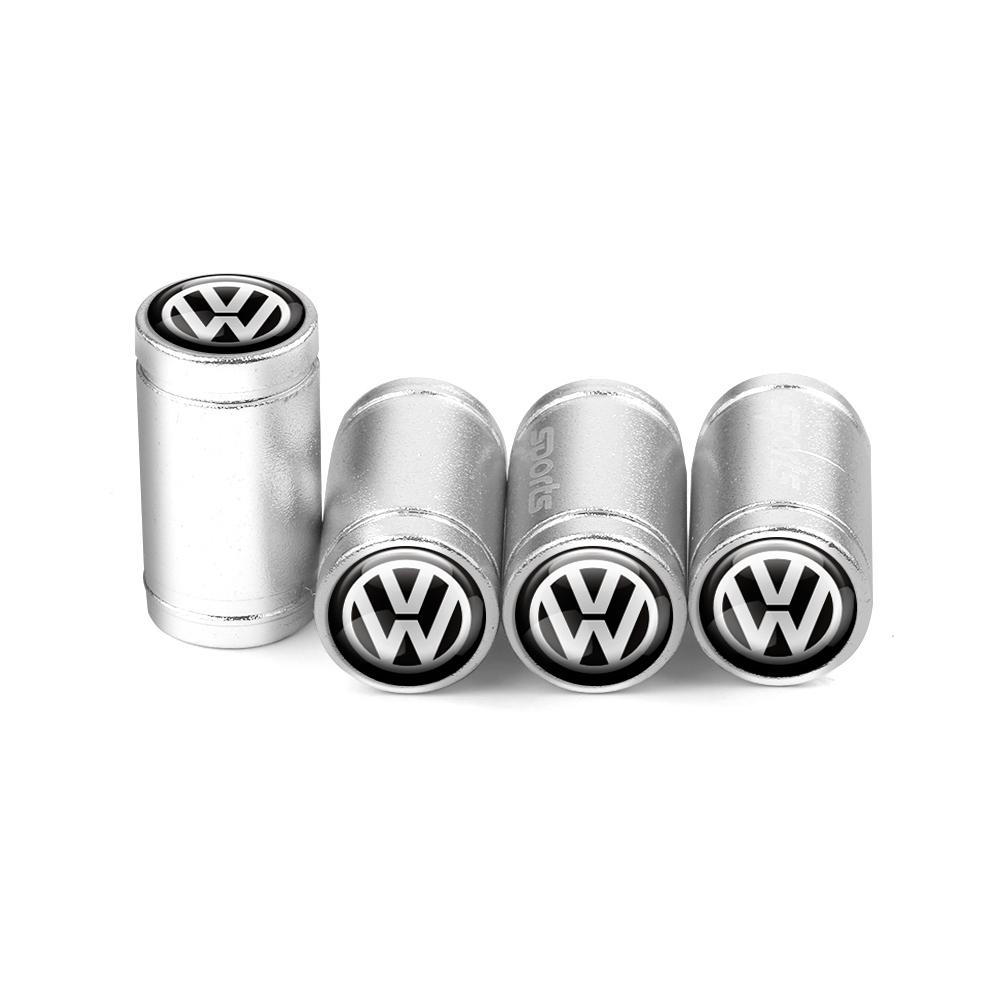 Cup Holders Badge Car Wheel Valve Caps Tire Dust Cover 3D Metal Auto Valve For Volkswagen VW Jetta MK4 TSI Rline TDI MK7 Golf6 7