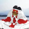 Ulster Banner Flag Of Northern Ireland Blanket Flannel Summer Air Conditioning Soft Throw Blankets for Home Outdoor Bedspreads