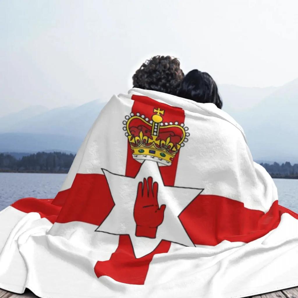 Ulster Banner Flag Of Northern Ireland Blanket Flannel Summer Air Conditioning Soft Throw Blankets for Home Outdoor Bedspreads