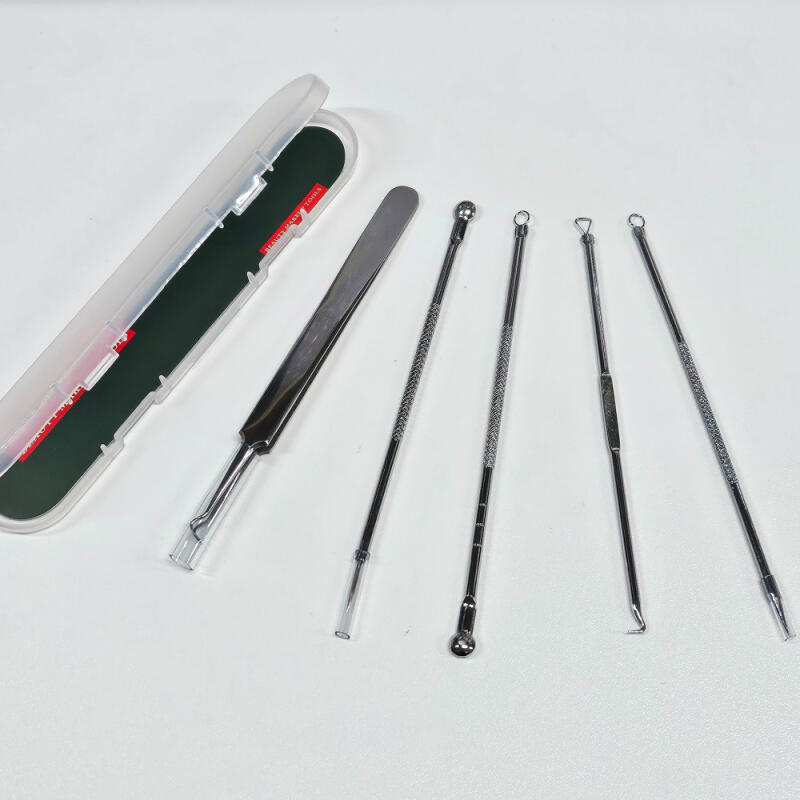 Extractor de puncte negre și sebum Set de 5 piese cu carcasă