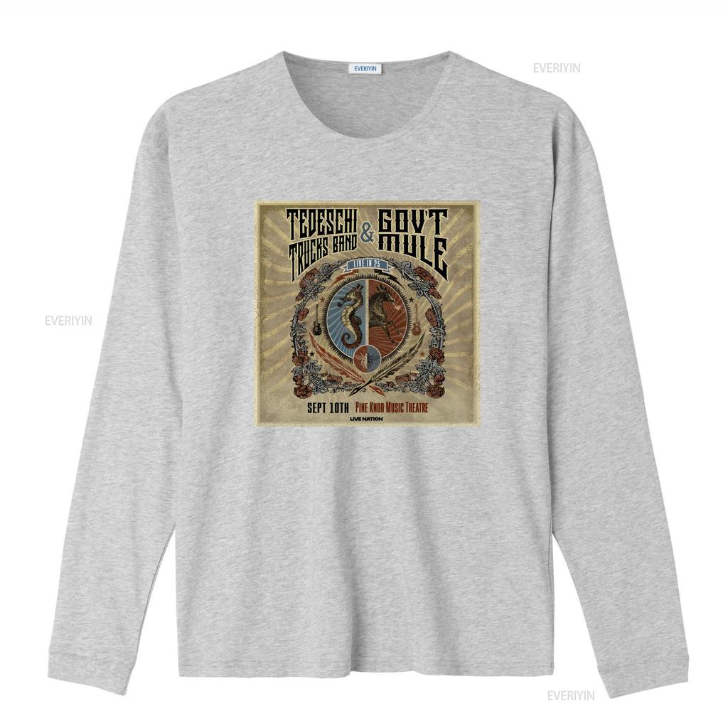 Tedeschi Trucks Band Govt Mule Tour T Shirt Full Size S XL Vintage Washed Top For Everyday Wear Stylish Breathable