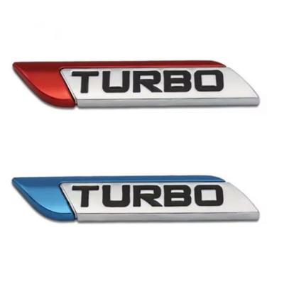 Emblem Metal  Accessories Decoration For TURBO Logo Sticker Badge Decal For Car