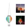 Hot Air Balloon Solar Lantern with Candle Holder Decorative Solar Hot Air Balloon Flickering Flame H