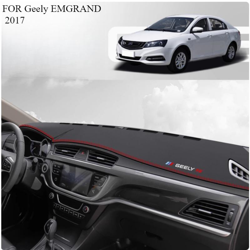 FOR Geely EMGRAND 2017 Car Dash Mat Dashmat Dashboard Mat Cover Sun Shade Dash Board Cover Carpet  Accessories