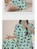 Sweet Girl Penguin Print Summer Pajama Set - Short-Sleeved Cardigan & Shorts
