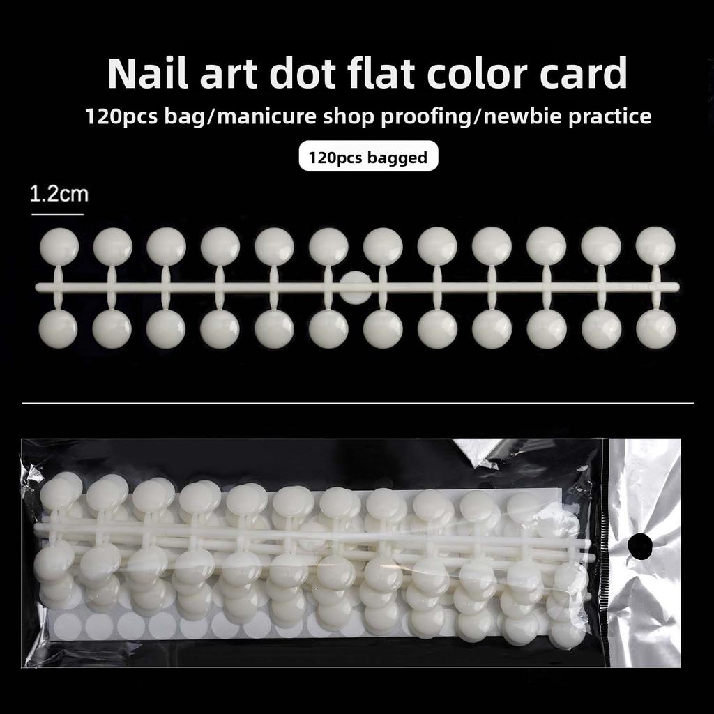 Nail art polka dot color card nail polish glue color display board bottle bottom bottle cap color card