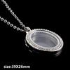 1pcs Alloy Pendant Magnet Locket Necklace Water Droplet Rectangle Heart Necklaces For Women Men DIY Photo Stainless Steel Chains