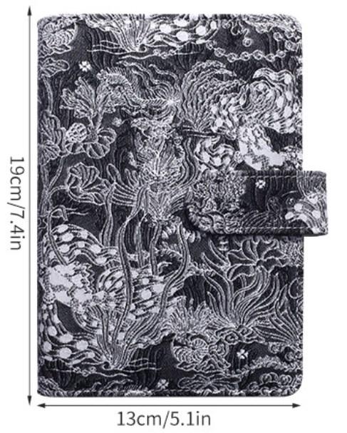 A6 Vintage embossed PU piele DIY Binder notebook copertă jurnal agendă planificator hârtie copertă școală papetărie