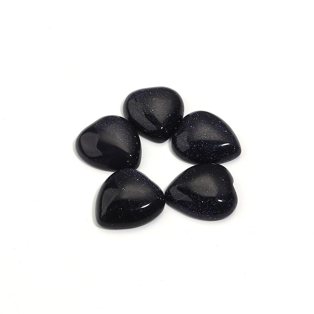 5pcs/lot 10mm 25mm Natural Stone Cabochon Agate Tiger Eye Opal Heart Shape Cabochon Beads For DIY Charms Ring Necklace Accessory