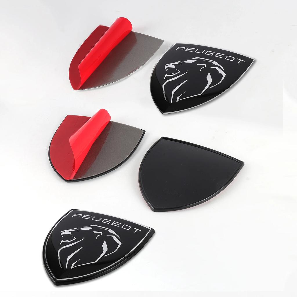 Bilklistermärke 2025 Het Bil Original Frontkåpa Emblem Dekal Tillbehör För Peugeot 308 408 508 RCZ 205 208 3008 2008 108 206 207