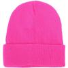 Breathable Fabric Fluorescent Colors Knitted Beanie Winter Dome Hat
