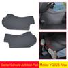 For Tesla Model Y Juniper 2026 2026 Center Console Side Anti-kick Pad Leather Anti-dirty Protective Cover Foot Mat Accessories