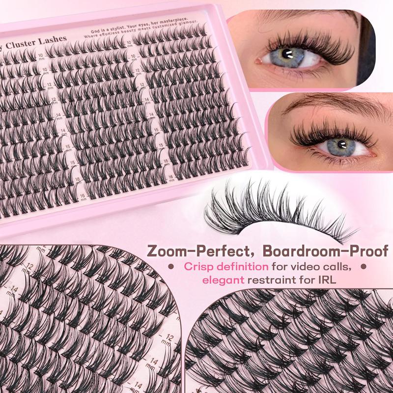 Flexible D Curl Eyelash Clusters DIY for Personalizing Lash Length and Volume