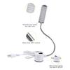 LED Sewing Machine Light Flicker Free Bright Beads Flexible Gooseneck for Daily Sewing Mending Tasks