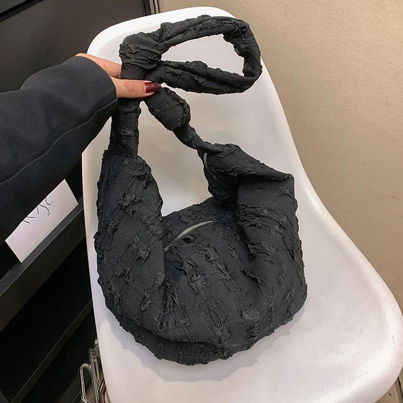 

Urban Minimalist Nylon Fold Bag In Pink White Yellow Blue Purple Rose Green Brown Black чорний