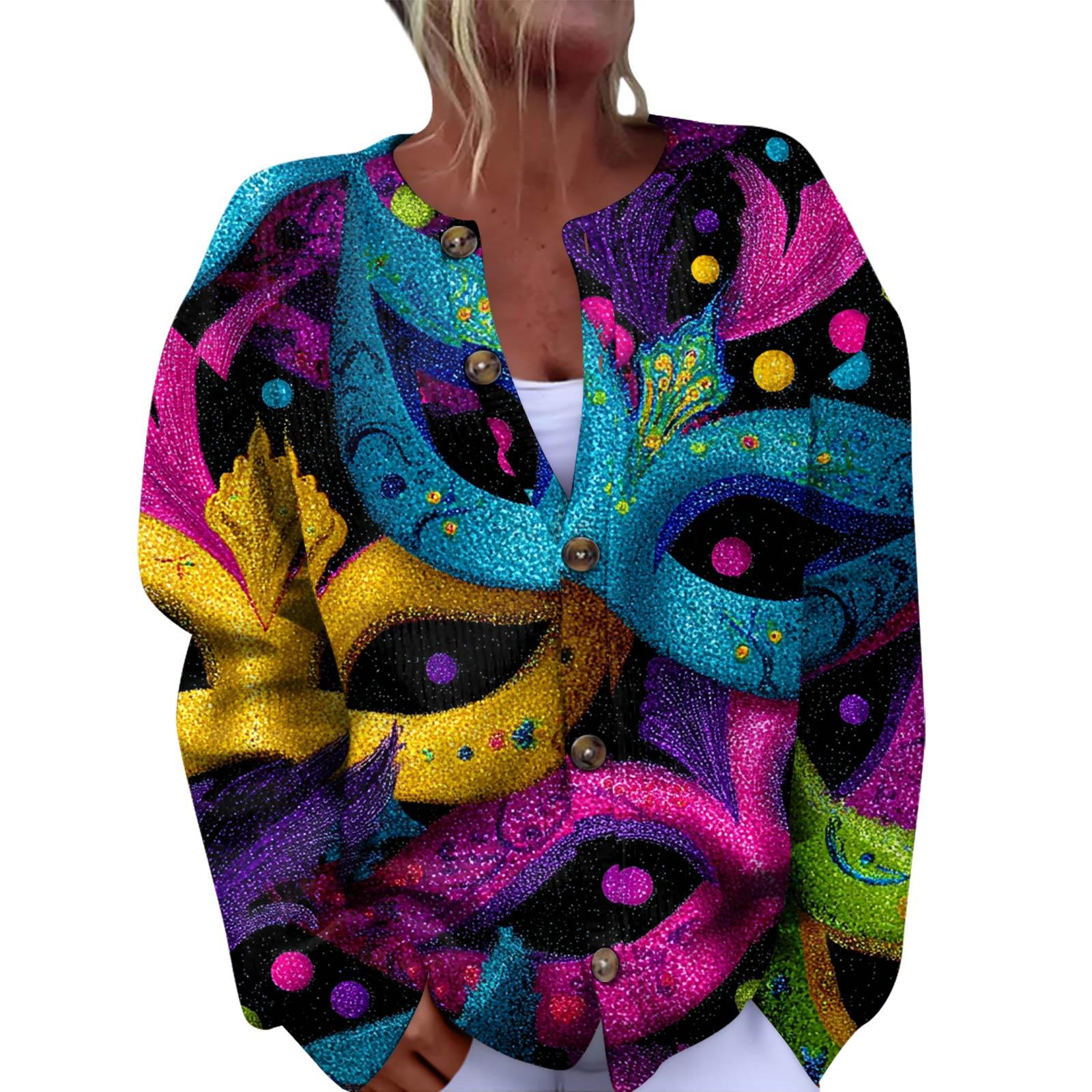 

Женский модный фестивальный вязаный кардиган с длинными рукавами и застежкой на пуговицы M синий