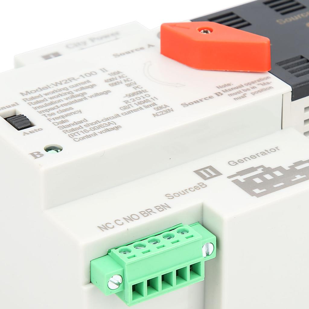 W2R‑100  Power Automatic Transfer Switch 3P 100A 50Hz Power Transfer Switch