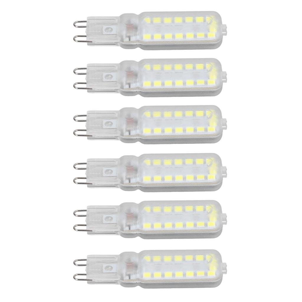 6pcs G9 LED Bulbs 7W Dimmable 360 degrees  Illumination Replacement Light Bulb for Wall Desk Cabinet Lamp